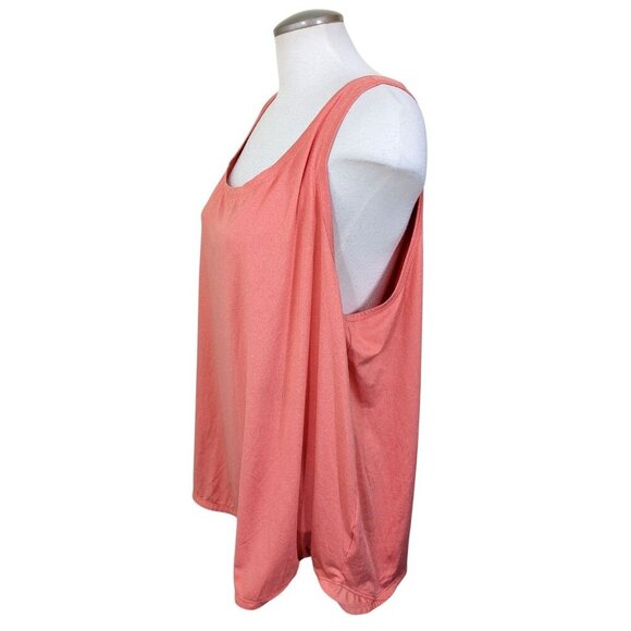 Columbia Omni Wick Womens Plus 3X Tank Top Orange Activewear Athleisure Stretch - Picture 3 of 6